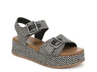 Magical Platform Sandal Black/White Stripe view