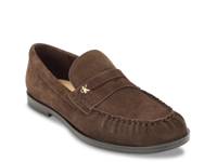 Maybell Penny Loafer Dark Brown Suede view