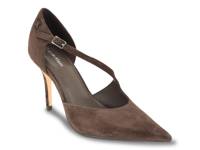 Oaklan Pump Dark Brown Suede view
