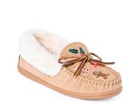 Camp Collar Moccasin Slipper - Women's Light Brown Suede view