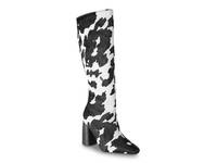 Safari Boot Black/White Cow Print Calf Hair Leather view