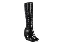 Camilla Wedge Boot Black Croc Print view