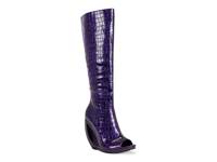 Camilla Wedge Boot Purple Croc Print view