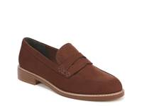 Alora Penny Loafer Coffee Fabric view