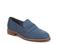 Alora Penny Loafer Blue Fabric view