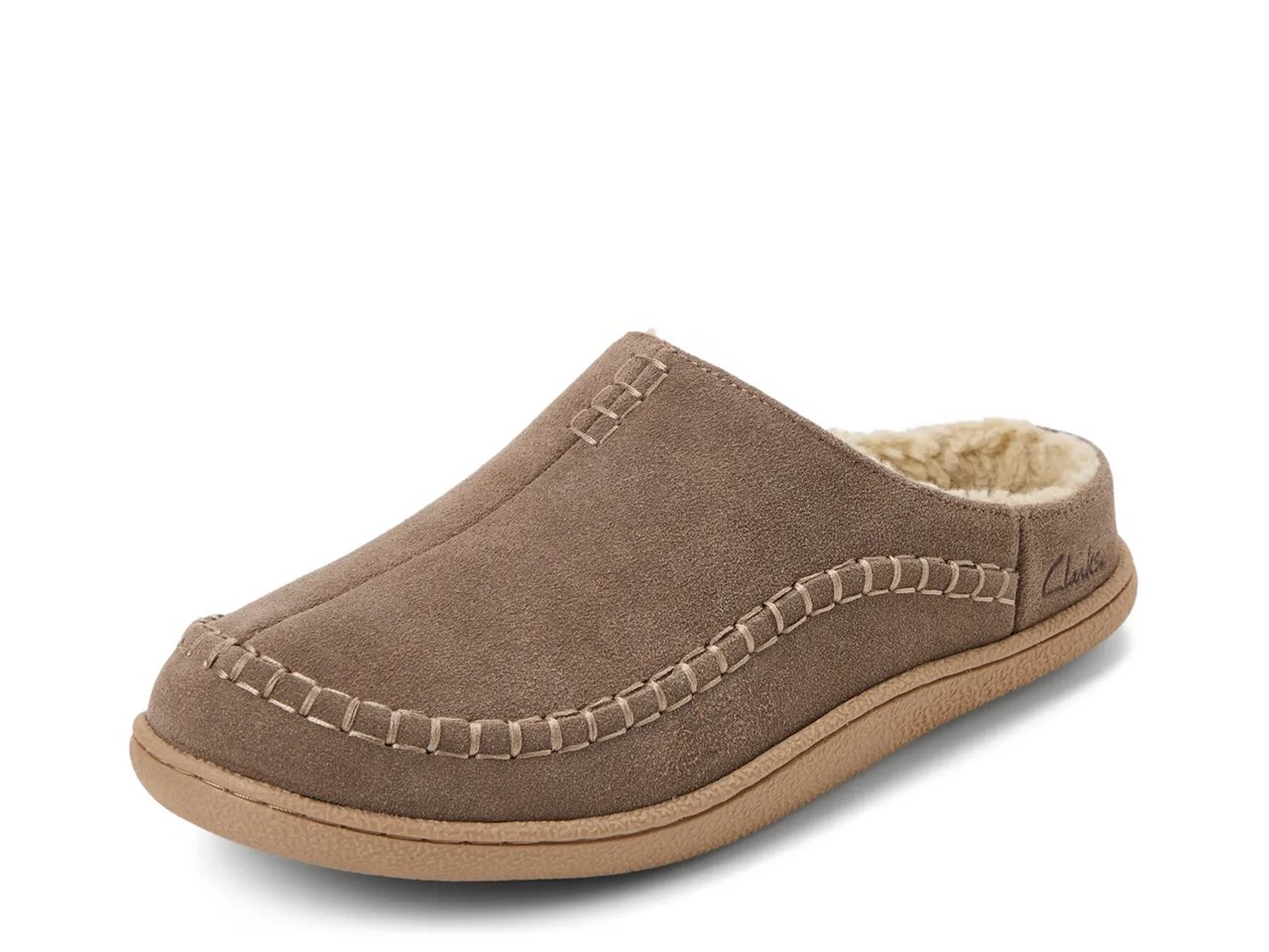 Suede Stitch Clog Slipper - Men's