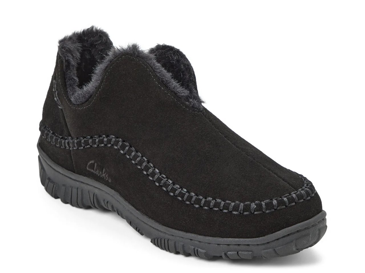 Suede Notched Slipper - Men's 