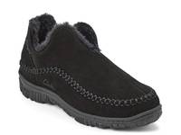 Suede Notched Slipper - Men's  Black view