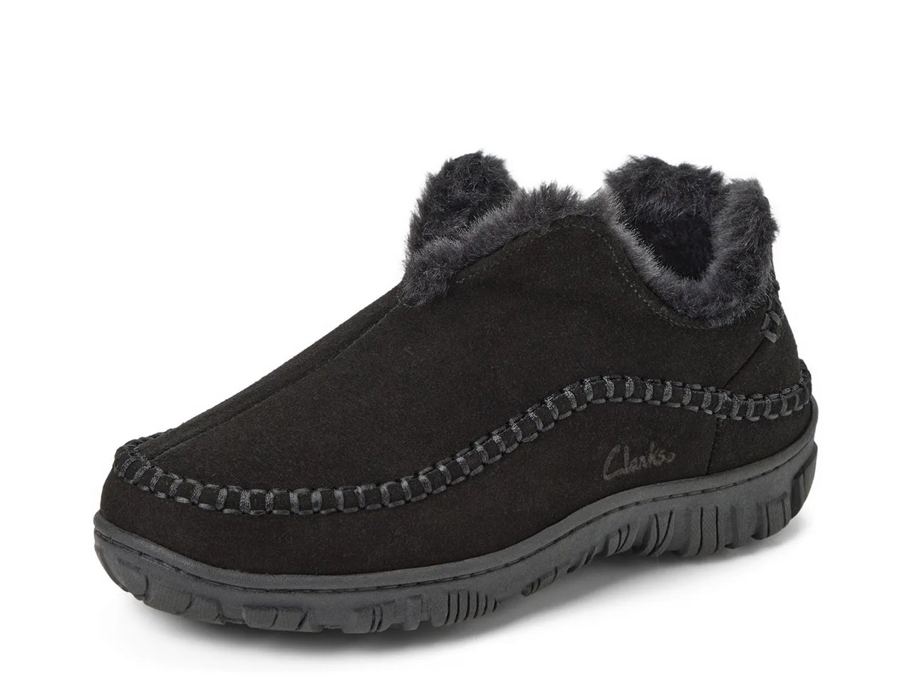 Suede Notched Slipper - Men's 
