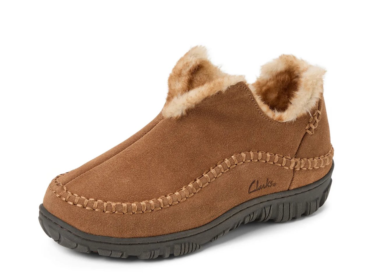 Suede Notched Slipper - Men's 