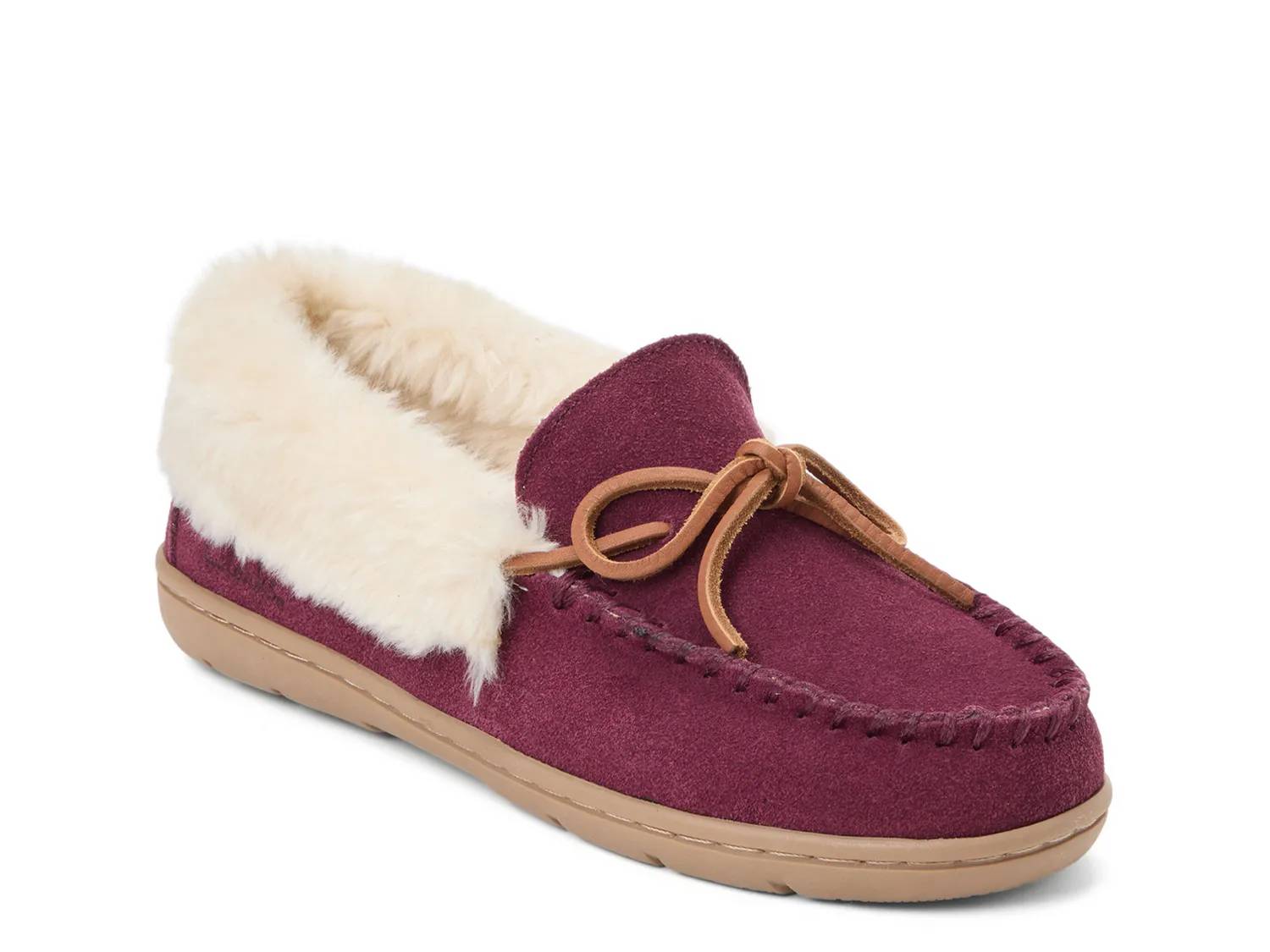 Suede Moccasin Slipper - Women's
