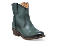 Carlitos Western Bootie Dark Green Leather view