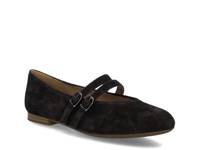 Clarice 03 Mary Jane Flat - Women's Chocolate Suede view
