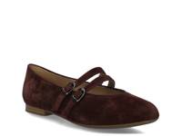Clarice 03 Mary Jane Flat - Women's Burgundy Suede view