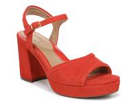 Petra Platform Sandal Red view