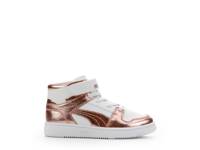 Rebound Layup High-Top Sneaker - Kids' White/Rose Gold view
