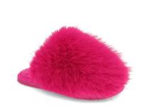 Cupcake Slide Slipper Women's Hot Pink Faux Fur view