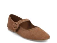 Miya Mary Jane Flat Cognac Suede view