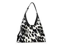 Safari Hobo Bag Black/White Cow Print view