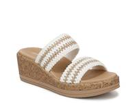 Resort Wedge Sandal Taupe/White view