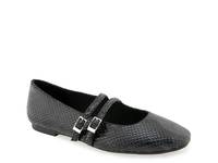 Malibu Mary Jane Flat Black Snake Print view