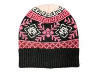 Knit Fairisle Beanie Pink view