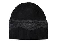 Lace Applique Beanie Black view