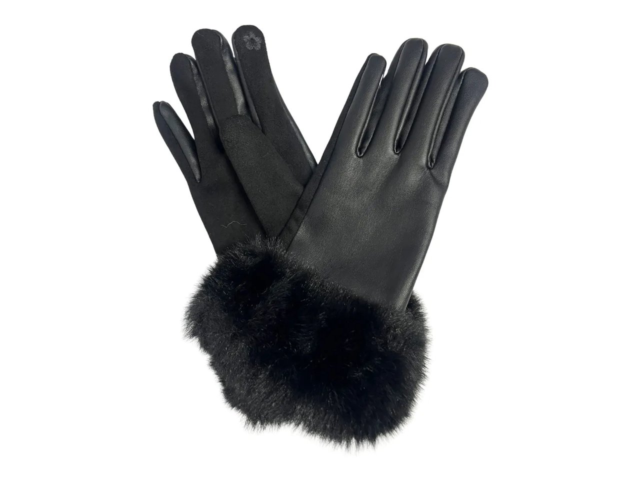Faux Leather Gloves