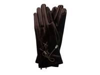 Velvet Gloves Dark Brown view