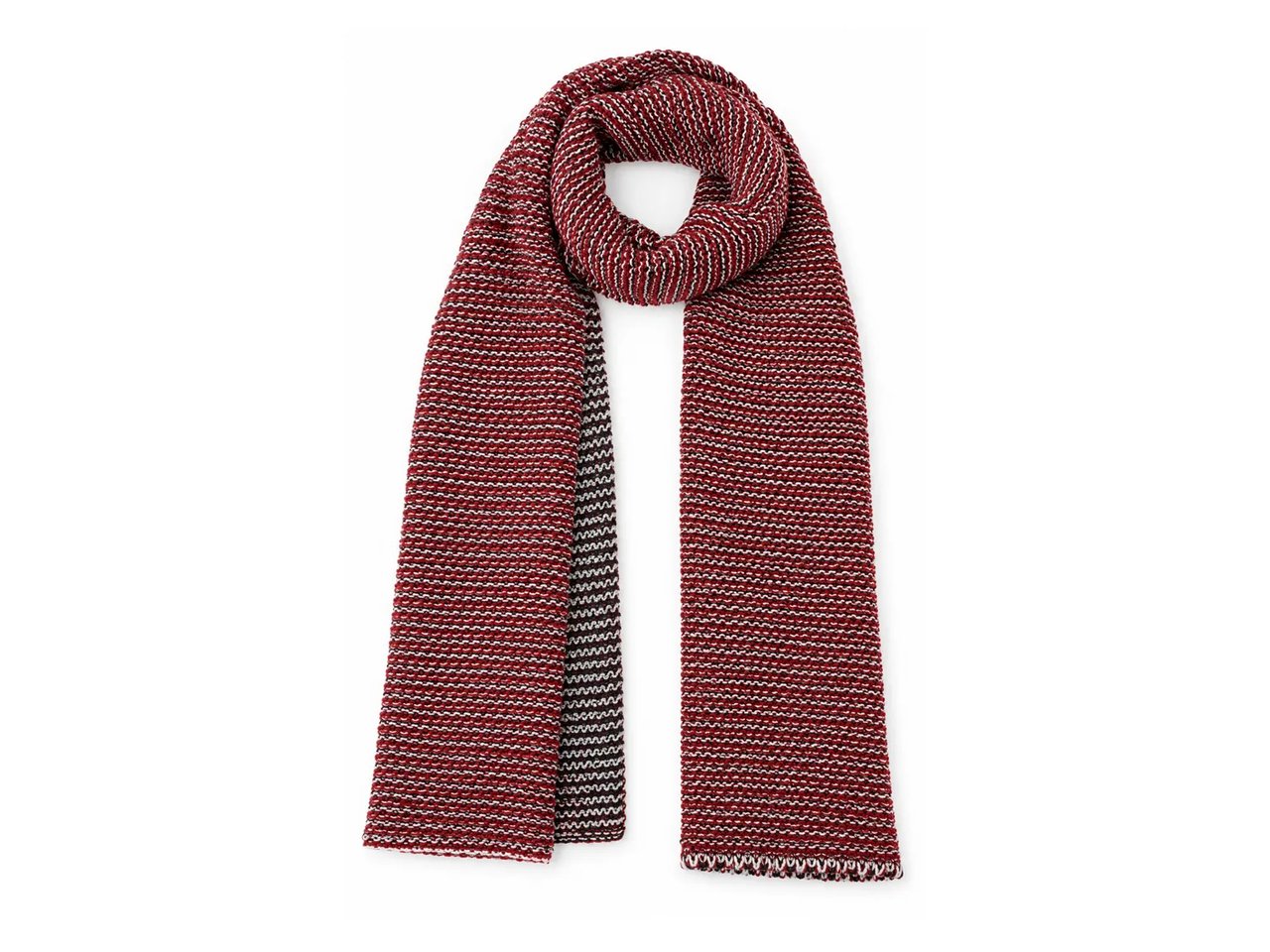 Two Tone Knit Scarf