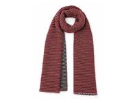 Two Tone Knit Scarf Burgundy view