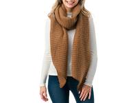 Ribbed Whipstitch Scarf Brown view