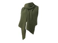 Ribbed Whipstitch Scarf Olive Green view