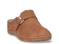 Bliss Wedge Clog Tan view