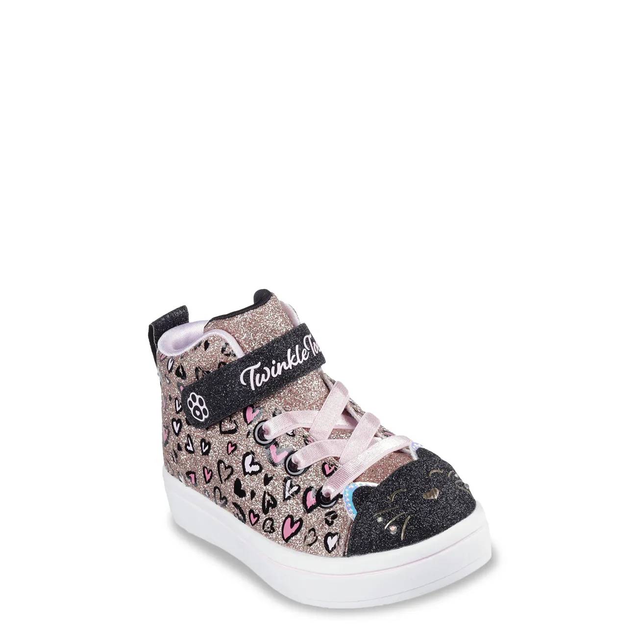 Skechers Toddler Girls' Twi-Lites 2.0 Leopard Cat Sneaker