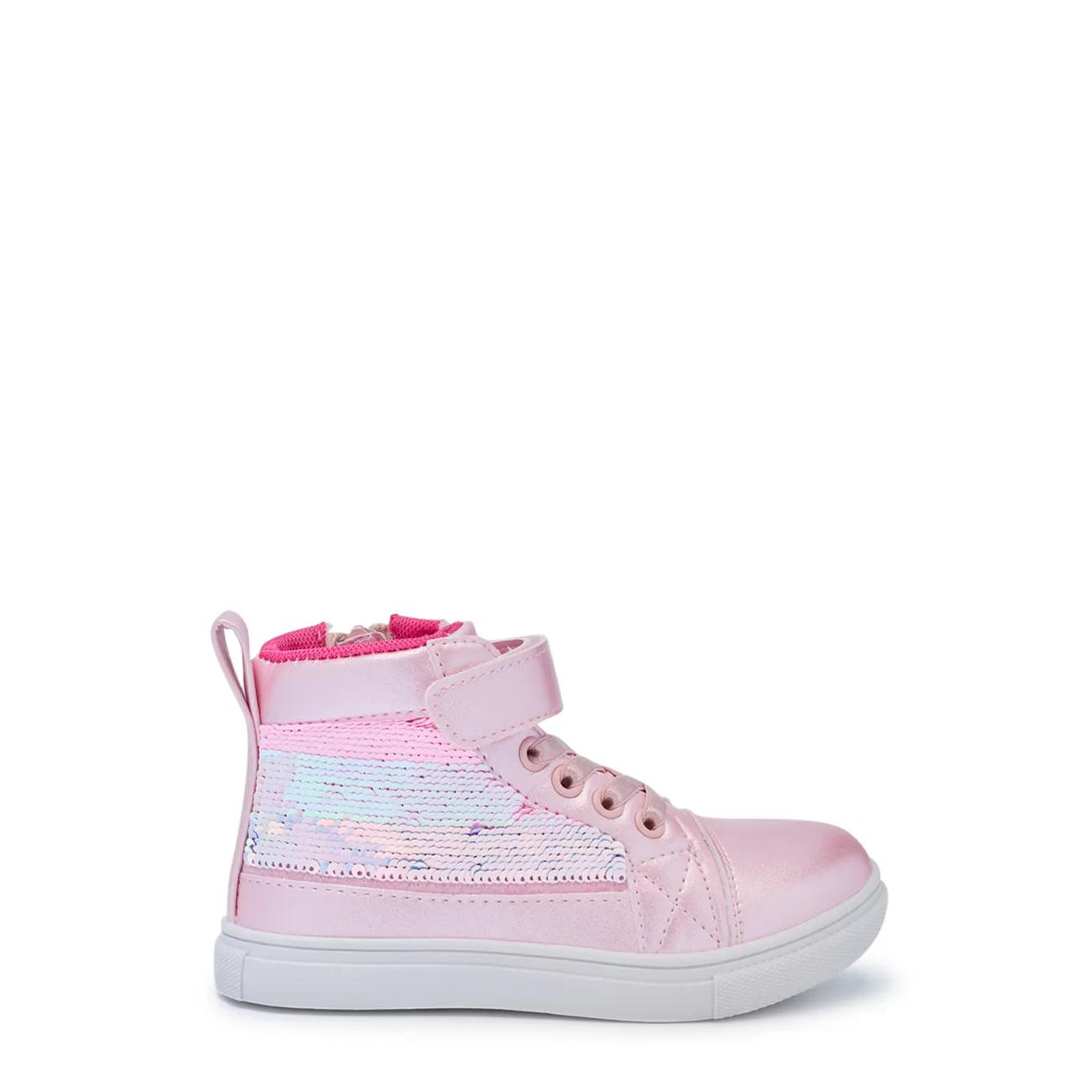 Youth Girls' Reverse Sequin High Top Sneaker