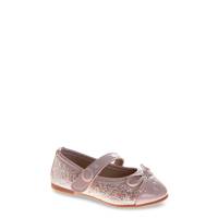 Toddler Girls' Sparkle Bow Flat Dress Shoe BLUSH view