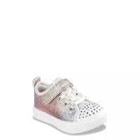Toddler Girls' Twinkle Toes: Twinkle Sparks - Sequin Flash Slip-On Sneaker Silver/Gold view