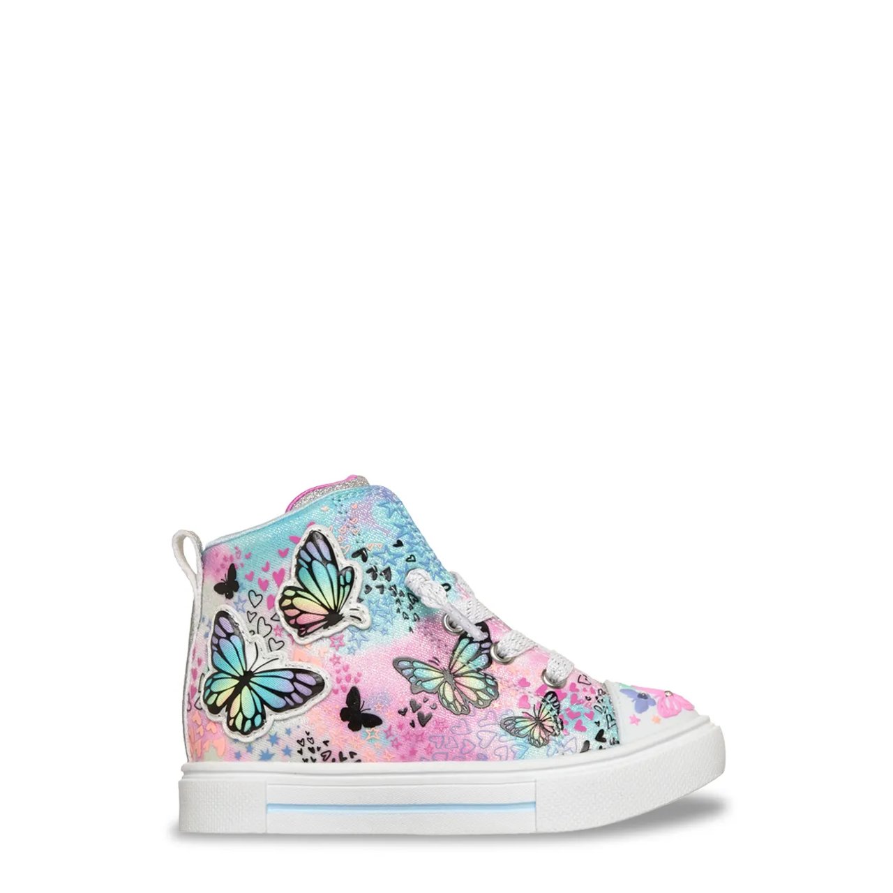 Toddler Girls' Twinkle Sparkle Flutter Hi Top Sneaker