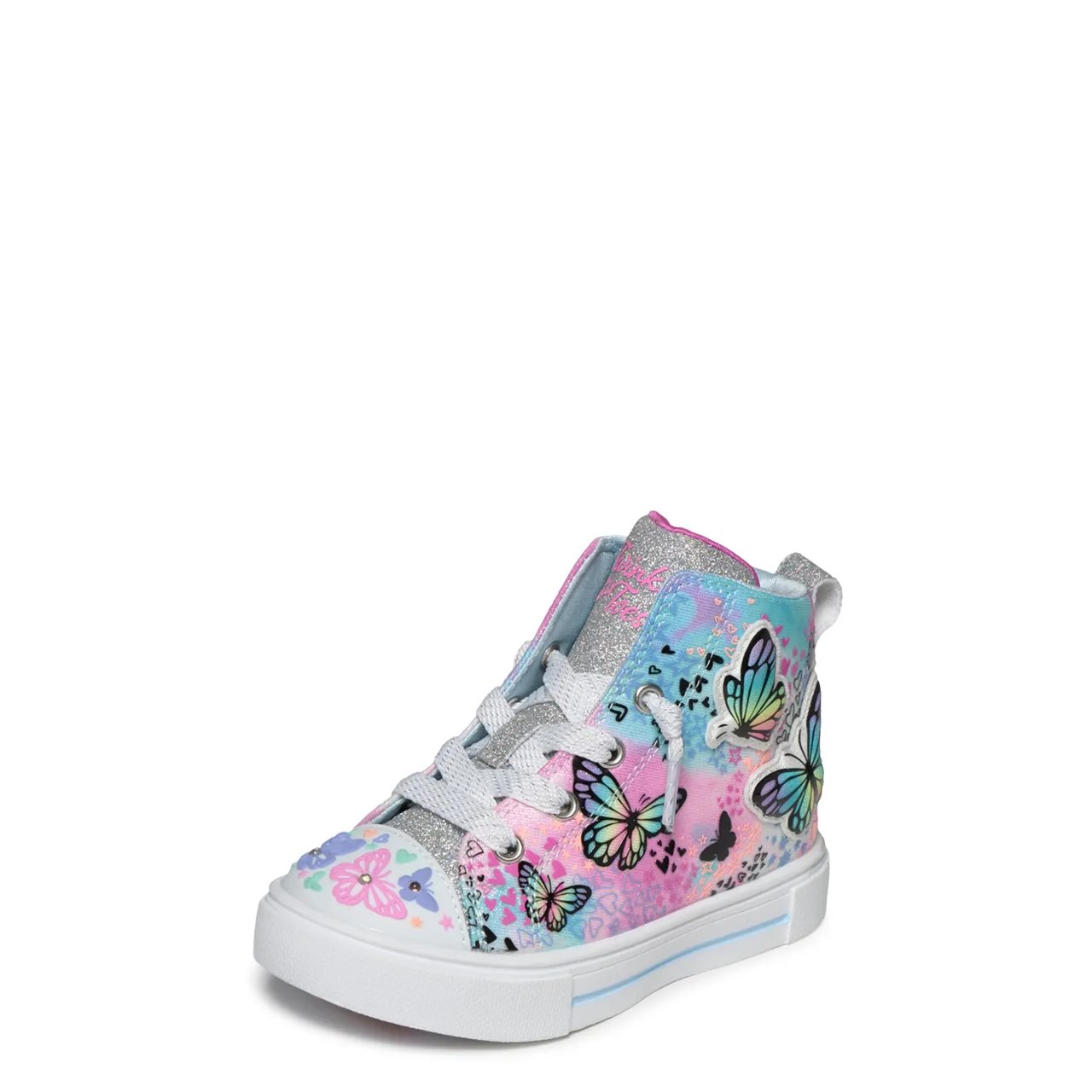 Toddler Girls' Twinkle Sparkle Flutter Hi Top Sneaker