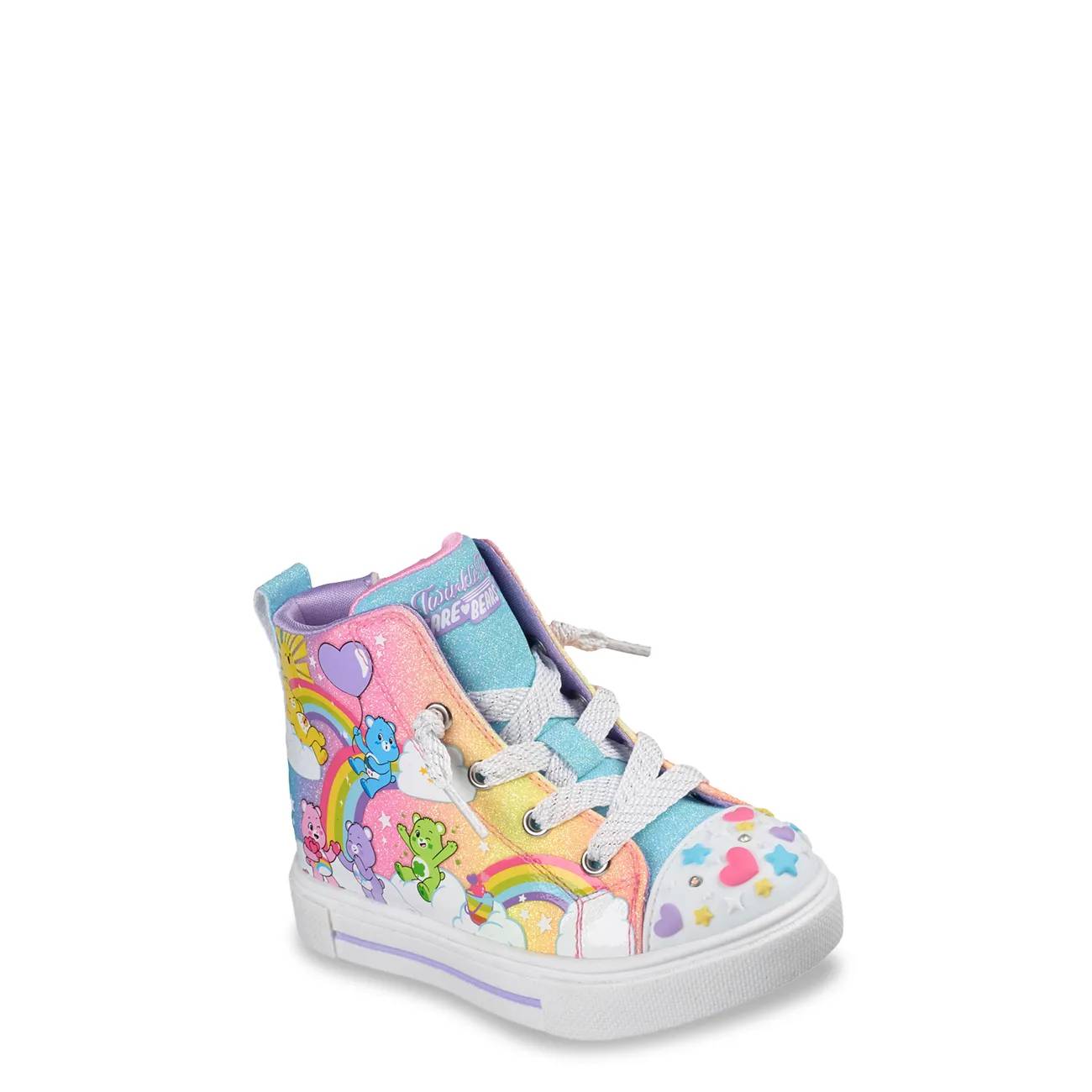 Skechers Toddler Girls' Twinkle Sparks Care Bears Hi Top Sneaker