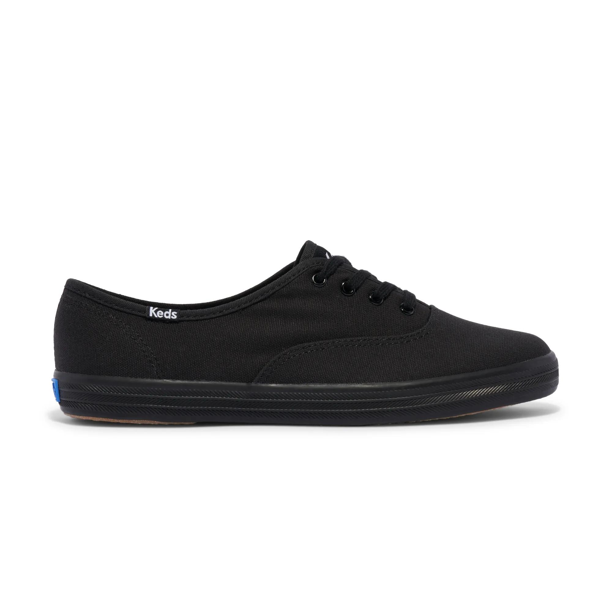 Keds Women's Champion Originals Lace-Up Canvas Sneakers in Black size 13 - M
