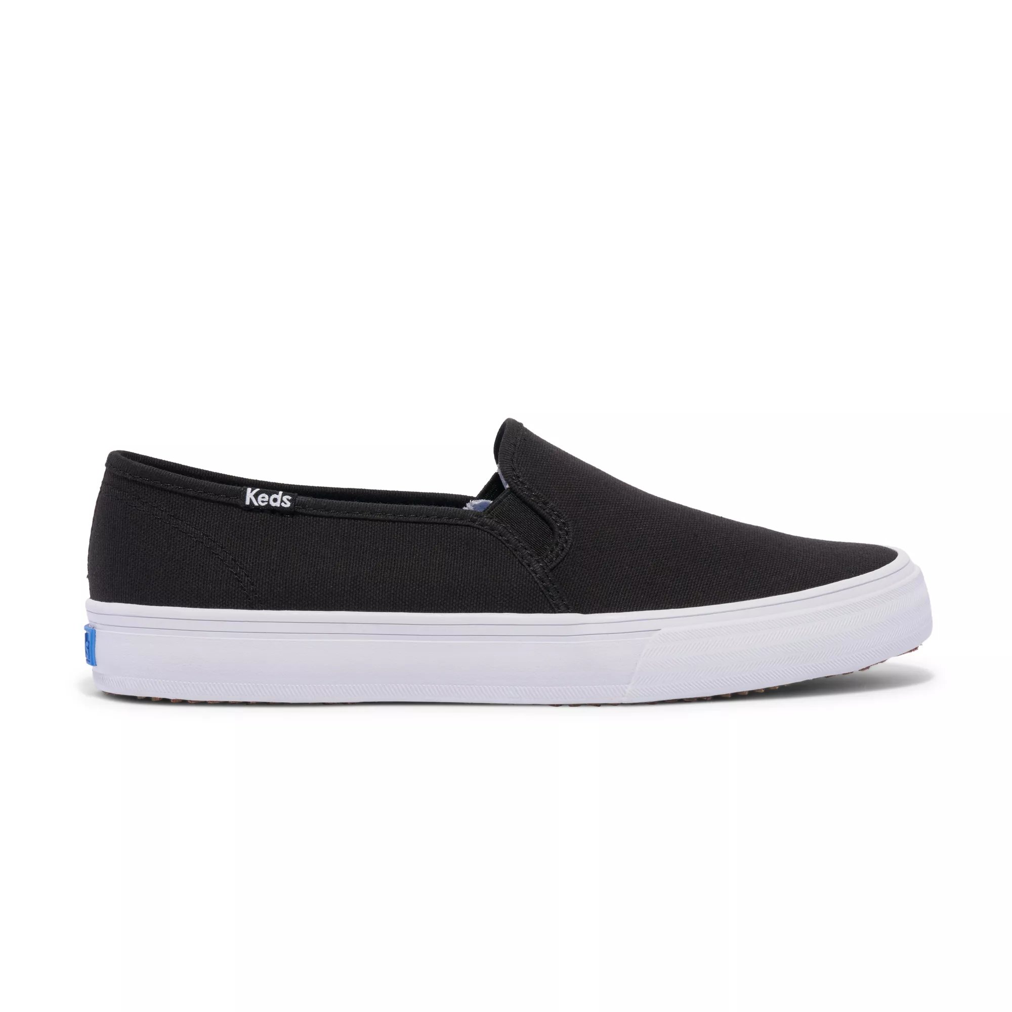 Keds Women's Black Double Decker Canvas Slip On KEDS