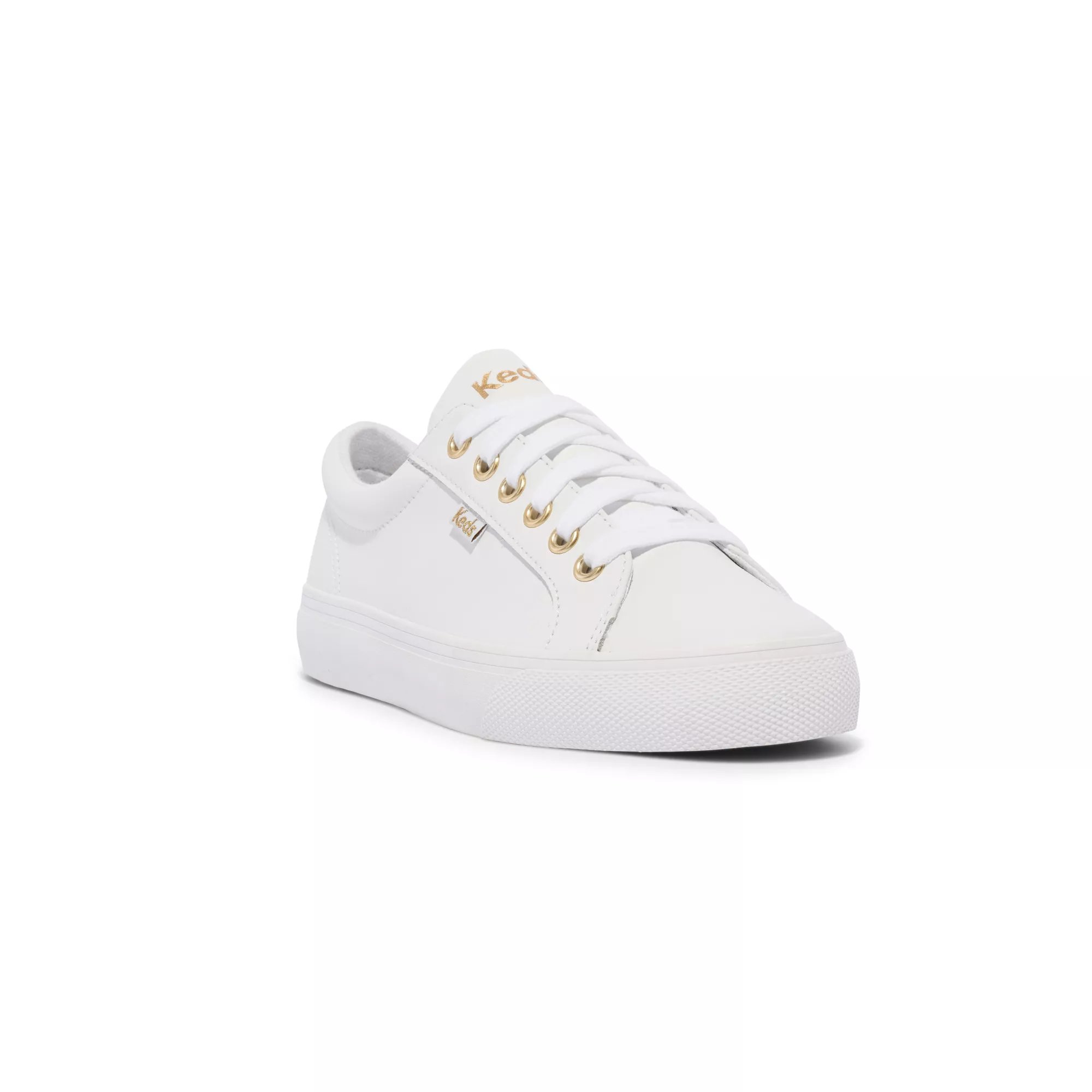 Keds Women's White Jump Kick Leather Lace Up KEDS