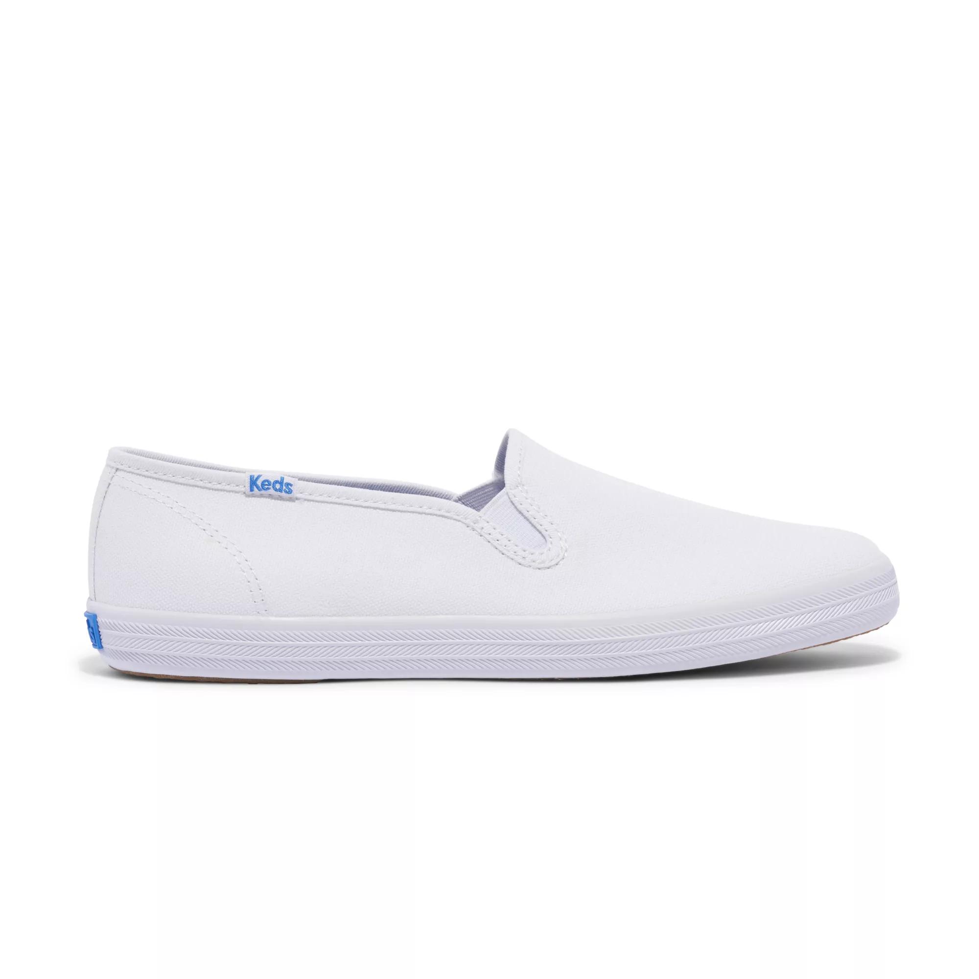Keds Women's Champion Canvas Slip-On Sneakers in White size 5 - Slim