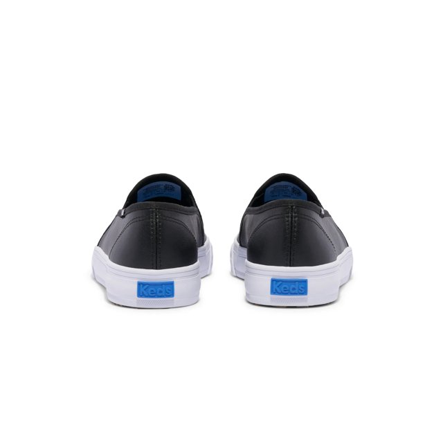 ドデカ　レディース　BLK M Keds Double Decker Leather Slip On - Free Shipping | KEDS