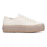 Triple Up Canvas Ombre Jute Foxing Lace Up Off White view