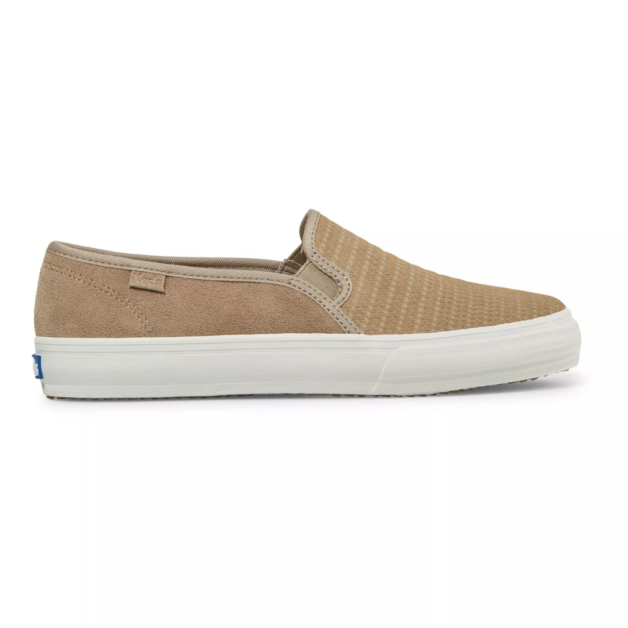 Double Decker Embossed Suede Slip On