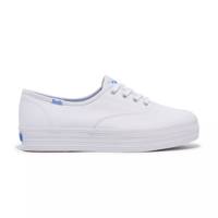 The Platform Canvas Lace Up White view