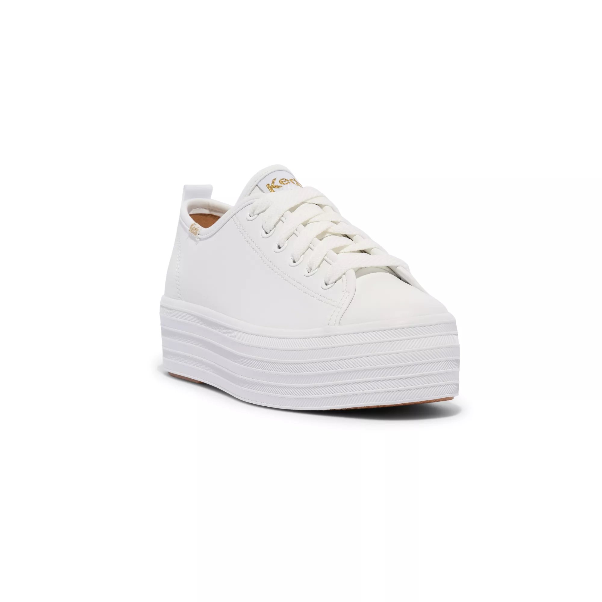 Triple Up Leather Lace-Up